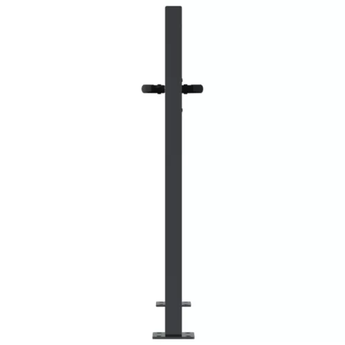  antracitszürke acél bambuszmintás kertkapu 105 x 80 cm