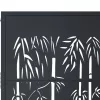  antracitszürke acél bambuszmintás kertkapu 105 x 130 cm
