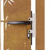  bambuszmintás corten acél kerti kapu 105x80 cm