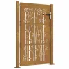  bambuszmintás corten acél kerti kapu 105 x 130 cm