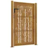  bambuszmintás corten acél kerti kapu 105 x 155 cm