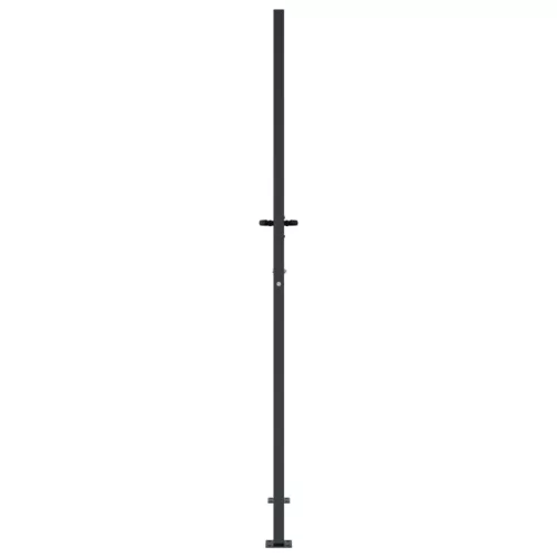  antracitszürke négyszögmintás acél kertkapu 105 x 205 cm