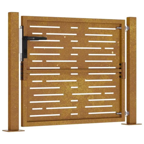  famintás corten acél kerti kapu 105 x 80 cm