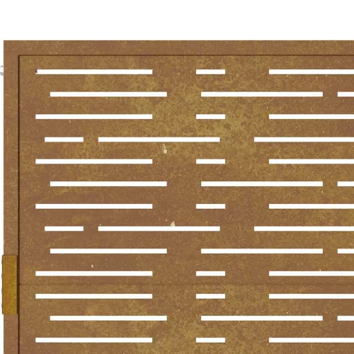  fűmintás corten acél kerti kapu 105 x 130 cm