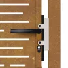  fűmintás corten acél kerti kapu 105 x 130 cm