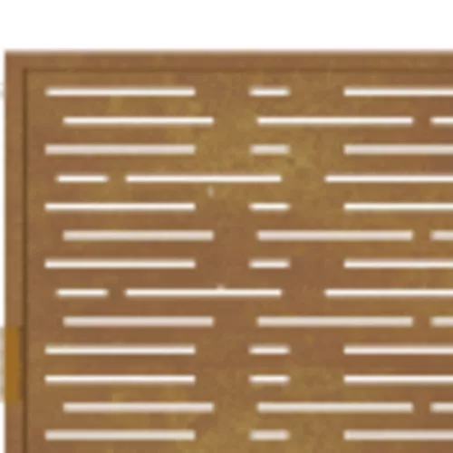  fűmintás corten acél kerti kapu 105 x 205 cm