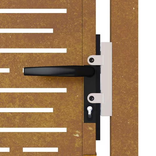  fűmintás corten acél kerti kapu 105 x 205 cm