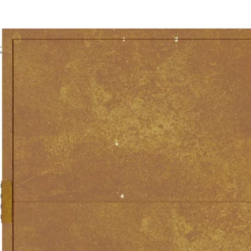  corten acél kerti kapu 105 x 80 cm