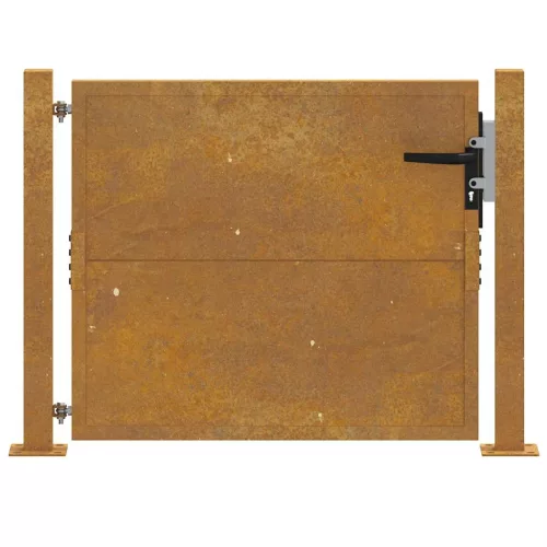  corten acél kerti kapu 105 x 105 cm