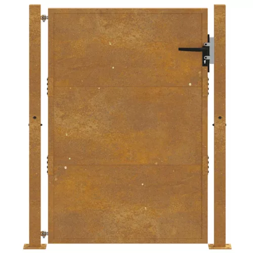  corten acél kerti kapu 105 x 130 cm