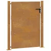 corten acél kerti kapu 105 x 130 cm