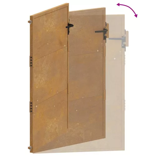  Corten acél kerti kapu 100x200 cm