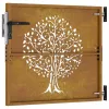  rozsdaszínű famintás corten acél kerti kapu 85x75 cm