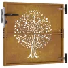  famintás corten acél kerti kapu 85x100 cm
