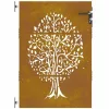  famintás corten acél kerti kapu 85x125 cm