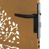  famintás corten acél kerti kapu 85x150 cm