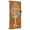  famintás corten acél kerti kapu 85x175 cm