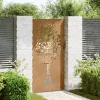  famintás corten acél kerti kapu 85x175 cm