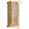  famintás corten acél kerti kapu 85x175 cm