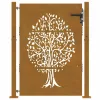  famintás corten acél kerti kapu 105 x 130 cm