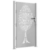  rozsdaszínű famintás corten acél kerti kapu 105 x 205 cm