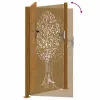  rozsdaszínű famintás corten acél kerti kapu 105 x 205 cm