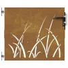  fűmintás corten acél kerti kapu 85 x 100 cm