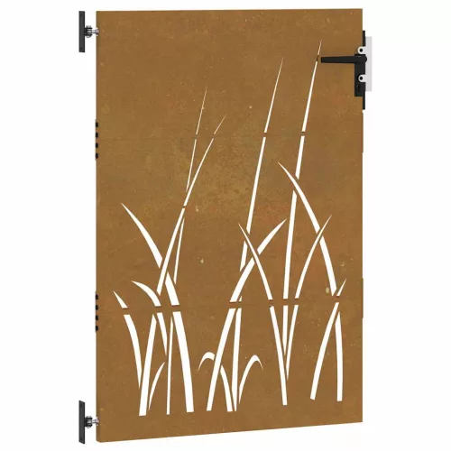  fűmintás corten acél kerti kapu 85 x 125 cm