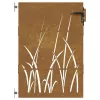  fűmintás corten acél kerti kapu 85 x 150 cm