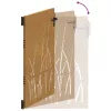 fűmintás corten acél kerti kapu 85 x 150 cm