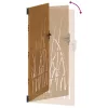  fűmintás corten acél kerti kapu 85 x 175 cm