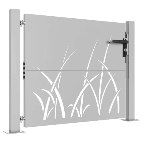  fűmintás corten acél kerti kapu 105 x 80 cm
