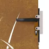  fűmintás corten acél kerti kapu 105 x 80 cm