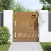  fűmintás corten acél kerti kapu 105 x 130 cm