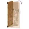  fűmintás corten acél kerti kapu 100x175 cm
