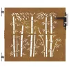  bambuszmintás corten acél kerti kapu 85 x 100 cm