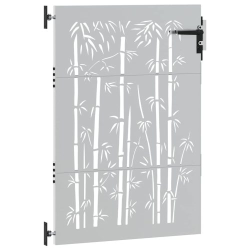  bambuszmintás corten acél kerti kapu 85 x 125 cm