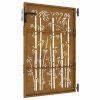  bambuszmintás corten acél kerti kapu 85 x 125 cm
