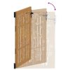  bambuszmintás corten acél kerti kapu 85 x 125 cm