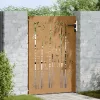  bambuszmintás corten acél kerti kapu 85 x 150 cm