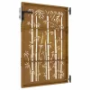  bambuszmintás corten acél kerti kapu 85 x 150 cm
