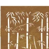  bambuszmintás corten acél kerti kapu 85 x 150 cm