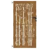  bambuszmintás corten acél kerti kapu 85 x 175 cm