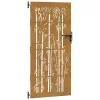  bambuszmintás corten acél kerti kapu 85 x 200 cm