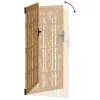  bambuszmintás corten acél kerti kapu 85 x 200 cm