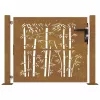  bambuszmintás corten acél kerti kapu 105 x 80 cm