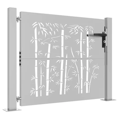  bambuszmintás corten acél kerti kapu 105 x 80 cm