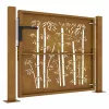  bambuszmintás corten acél kerti kapu 105 x 80 cm