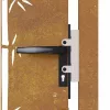 bambuszmintás corten acél kerti kapu 105 x 80 cm