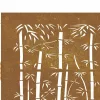 bambuszmintás corten acél kerti kapu 105 x 80 cm